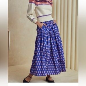 Hunter  Bell adorable blue floral skirt.